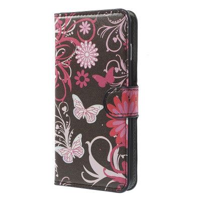 Plånboksfodral till Apple iPhone 6(S) Plus - Black Butterfly