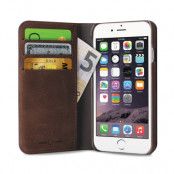 Puro Apple iPhone 6(S) Plus Magnetiskt Plånboksfodral - Mörkbrun