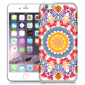 Skal till iPhone 6 Plus - Blommor Cirkel - Gul