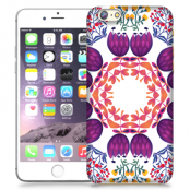 Skal till iPhone 6 Plus - Blommor Cirkel - Lila