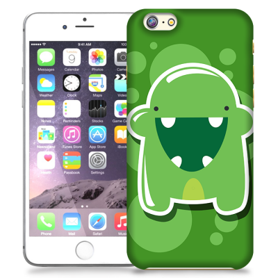 Skal till iPhone 6 Plus - Bubbelmonster - Grön