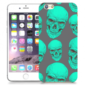 Skal till iPhone 6 Plus - Dödskallar - Turkos