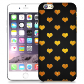 Skal till Apple iPhone 6 Plus - Hjärtan - Guld/Svart