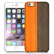 Skal till iPhone 6 Plus - Läder - Orange/Brun