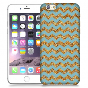 Skal till Apple iPhone 6 Plus - Ränder - Guld/Blå