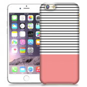 Skal till iPhone 6 Plus - Ränder - Rosa/Svart