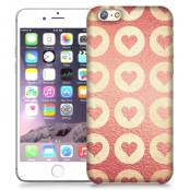 Skal till Apple iPhone 6 Plus - Retro hjärtan - Rosa