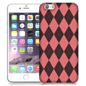 Skal till Apple iPhone 6 Plus - Rutig - Rosa/Svart