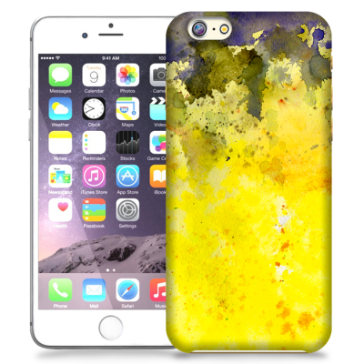 Skal till Apple iPhone 6 Plus - Vattenfärg - Gul