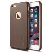 SPIGEN Leather Fit Skal till Apple iPhone 6/6S Plus - Brun