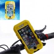 Vattentätt fodral med cykelhållare till iPhone 6/6S Plus - Gul
