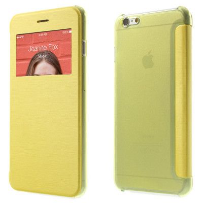 Mobilfodral med fönster till Apple iPhone 6(S) Plus - Gul