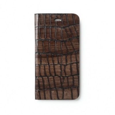 Zenus Jungle Beat Äkta Läder Plånboksfodral till Apple iPhone 6 Plus (Brun)