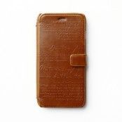 Zenus Lettering Diary Plånboksfodral till Apple iPhone 6(S) Plus (Brun)