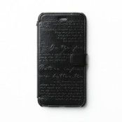 Zenus Lettering Diary Plånboksfodral till Apple iPhone 6(S) Plus (Svart)