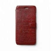 Zenus Lettering Diary Plånboksfodral till Apple iPhone 6(S) Plus (Wine)