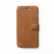 Zenus Vintage Äkta Läder Plånboksfodral till Apple iPhone 6(S) Plus (Brun)