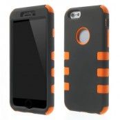 3-in-1 Snap-On Combo Skal till Apple iPhone 6 (Orange)