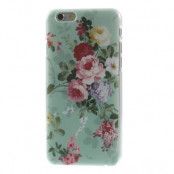 Baksideskal till Apple iPhone 6 / 6S - Blå Rosa Blommor