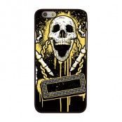 BaksideSkal till Apple iPhone 6 - Skull Playing Music