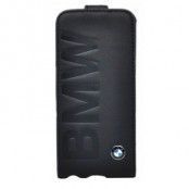 BMW Flap Case i äkta läder till iPhone 6 - Svart