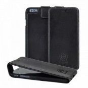 BUGATTI Äkta Läder Amsterdam Flipfodral till Apple iPhone 6 - Vintage Black