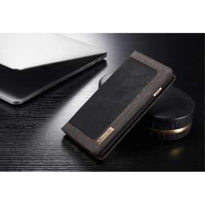 Caseme Canvas Plånboksfodral till iPhone 6/6S - Svart