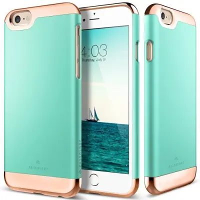 Caseology Savoy Skal till Apple iPhone 6 / 6S (Mint - Rose Gold)