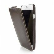 Caseual Flipfodral av äkta läder till iPhone 6 - Mörkbrun