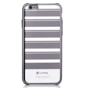 COMMA Baksideskal till iPhone 6- Randig - Silver