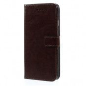 Crazy Horse Plånboksfodral till Apple iPhone 6 / 6S (Coffee)