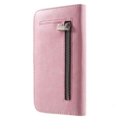 Detachable 2 in 1 Plånboksfodral till Samsung Galaxy S6 Edge - Rosa