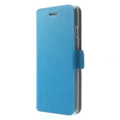 Doormoon Äkta Läder Plånboksfodral till Apple iPhone 6 / 6S - Blå