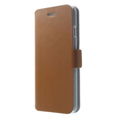 Doormoon Äkta Läder Plånboksfodral till Apple iPhone 6 / 6S  - Brun