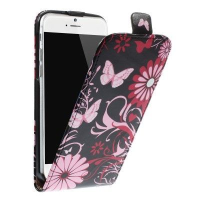 FlipFodral till Apple iPhone 6 - Black Butterfly