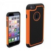Football Grain Combo Skal till Apple iPhone 6 / 6S (Orange)