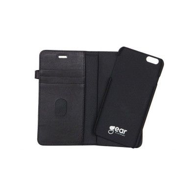 GEAR Buffalo äkta läder Plånboksfodral iPhone 6/6S - Svart