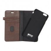 Gear Plånboksfodral Buffalo av äkta läder till iPhone 6(S) Plus - Brun