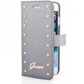 Guess iPhone 6 Booklet Case Studded - Silver
