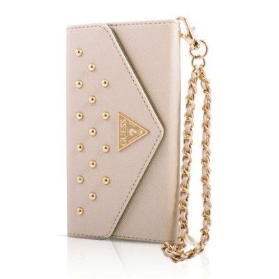 Guess iPhone 6 Studded Clutch Case - Gräddvit