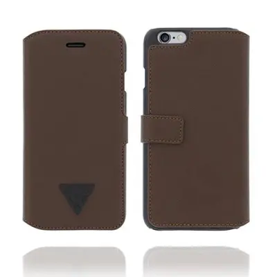 Guess Men Book Case Brad till iPhone 6 / 6S - Brun