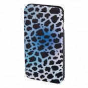 HAMA iPhone 6/6S Plånboksfodral DesignLine - Leopard Blå