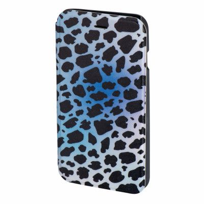 HAMA iPhone 6/6S Plånboksfodral DesignLine - Leopard Blå
