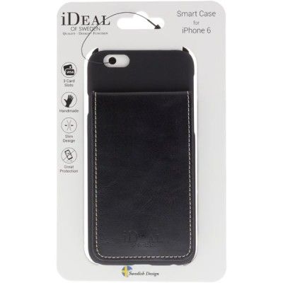 iDeal Smart Skal för iPhone 6 / 6S 3 kortplatser - Svart