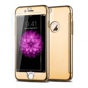 JOYROOM Beetles Series + Tempered Glass Skal till iPhone 6 / 6S - Gold