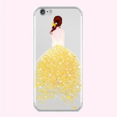 Joyroom Girl in Bling Dress Mobilskal iPhone 7/8/SE 2020 - Guld