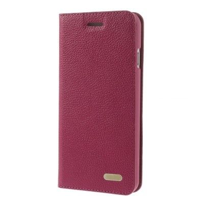 Kaiyue Äkta Läder FlipFodral till Apple iPhone 6 / 6S - Magenta