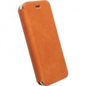 Krusell Kiruna FlipCase - fodral i äkta läder för iPhone 6, ljusbrun