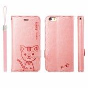 Leiers Domi Cat Plånboksfodral till Apple iPhone 6 / 6S - Rosa