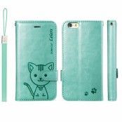 Leiers Domi Cat Plånboksfodral till Apple iPhone 6 - Turkos